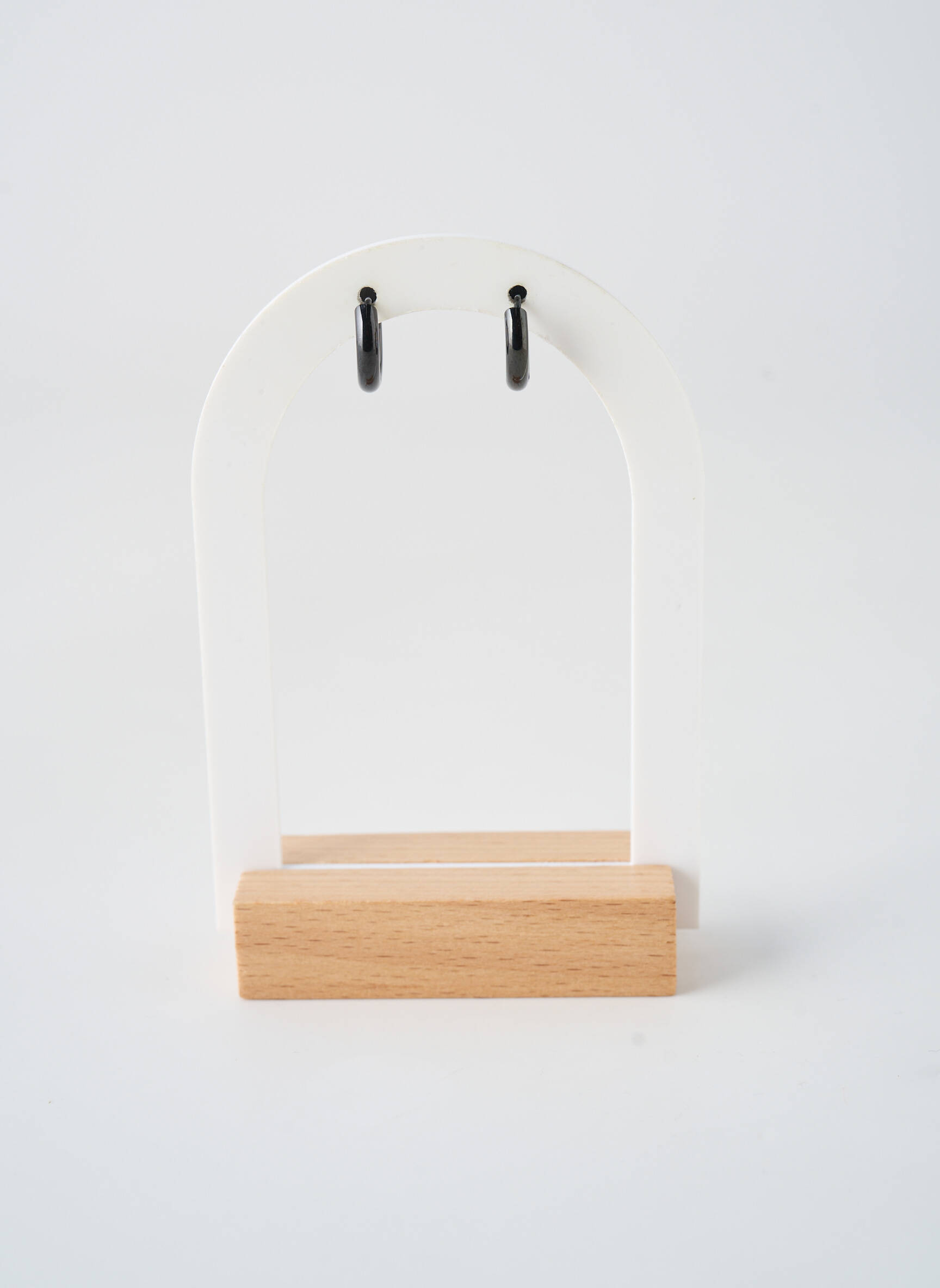 Cercei închidere cu închizătoare creolă negru TATA GISELE femeie