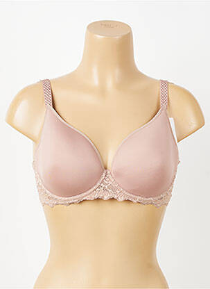 Sutien efect material satinat top sutien modelat roz SIMONE PERELE femeie