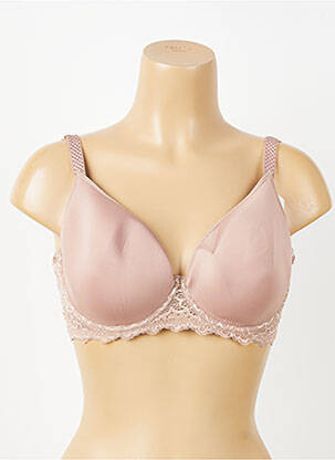 Sutien efect material satinat top sutien modelat roz SIMONE PERELE femeie
