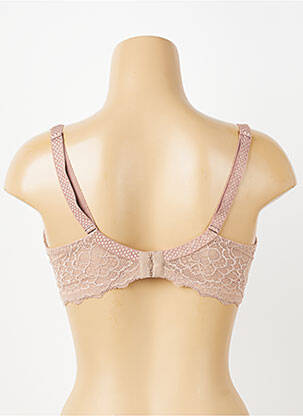 Sutien efect material satinat top sutien modelat roz SIMONE PERELE femeie
