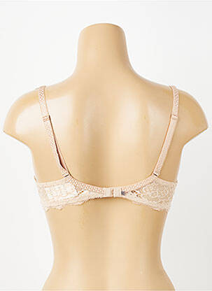 Sutien efect material satinat top sutien push-up culoare piersică SIMONE PERELE femeie