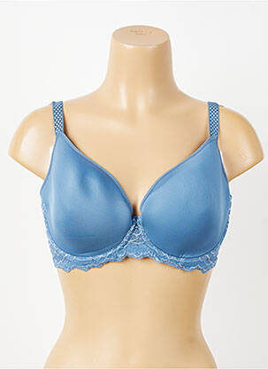 Sutien efect material satinat top sutien modelat albastru SIMONE PERELE femeie