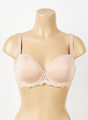 Sutien efect material satinat top sutien modelat roz SIMONE PERELE femeie