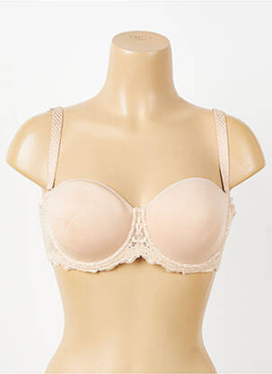 Sutien efect material satinat top sutien modelat roz SIMONE PERELE femeie