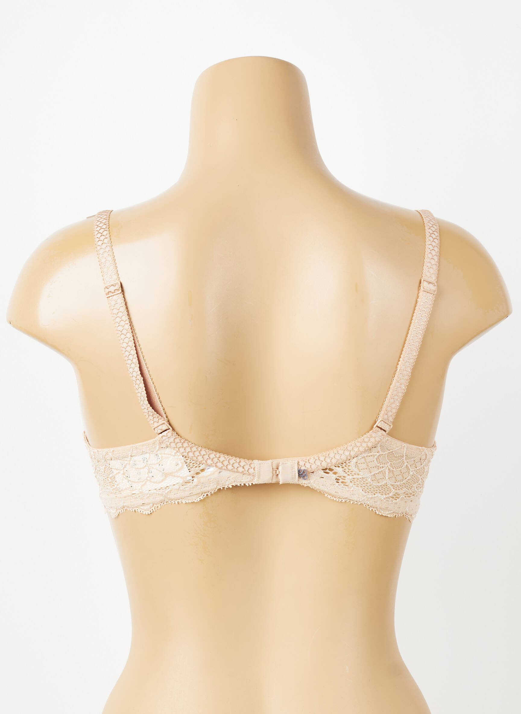 Sutien efect material satinat top sutien push-up culoare piersică SIMONE PERELE femeie