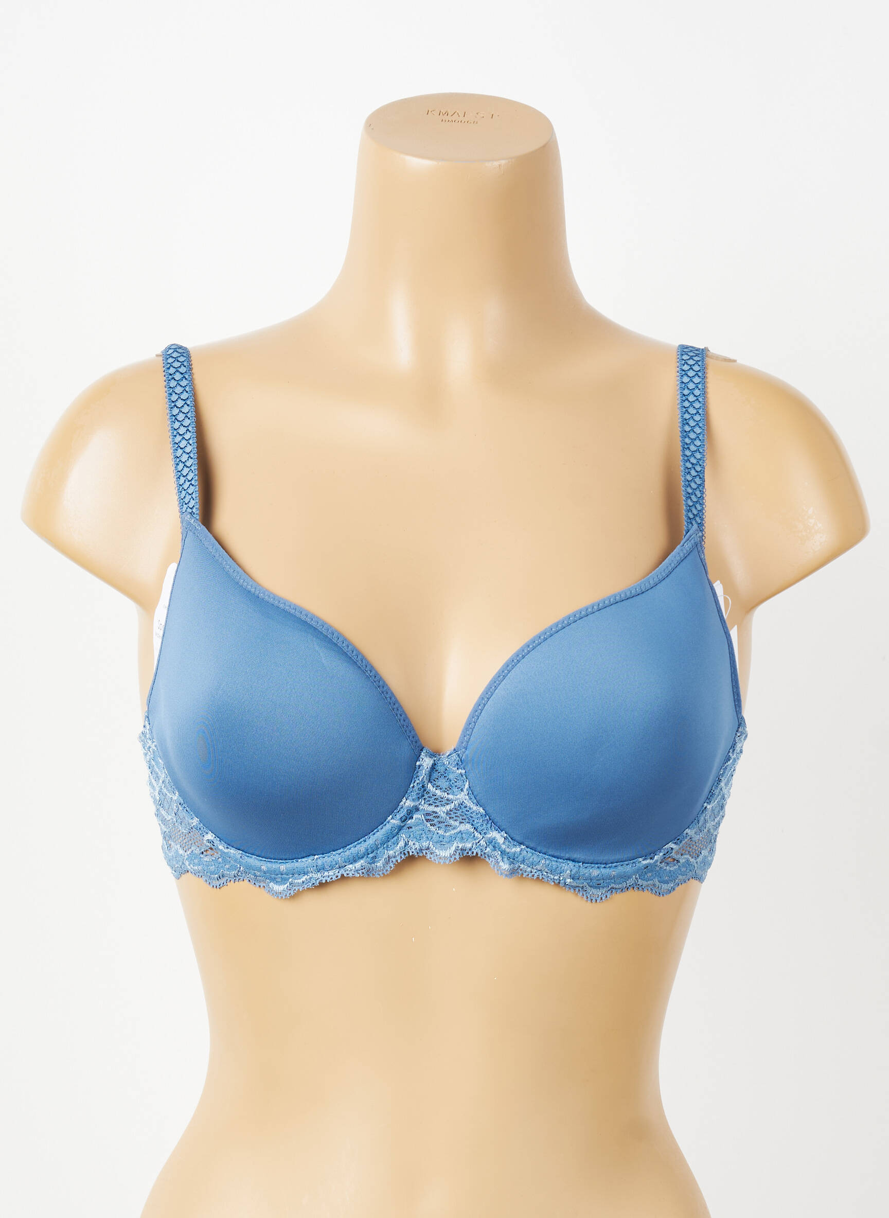 Sutien efect material satinat top sutien modelat albastru SIMONE PERELE femeie
