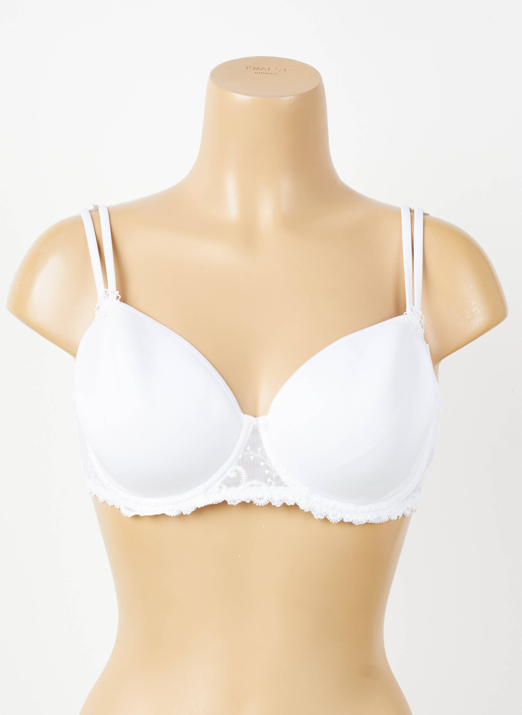 Sutien efect material satinat top sutien modelat alb SIMONE PERELE femeie