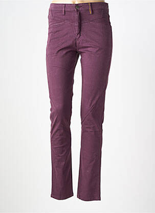 Pantalon slim talie înaltă talie înaltă violet COUTURIST femeie