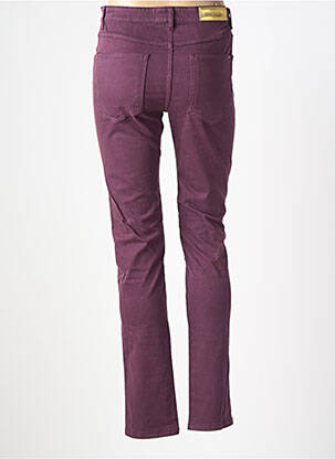 Pantalon slim talie înaltă talie înaltă violet COUTURIST femeie
