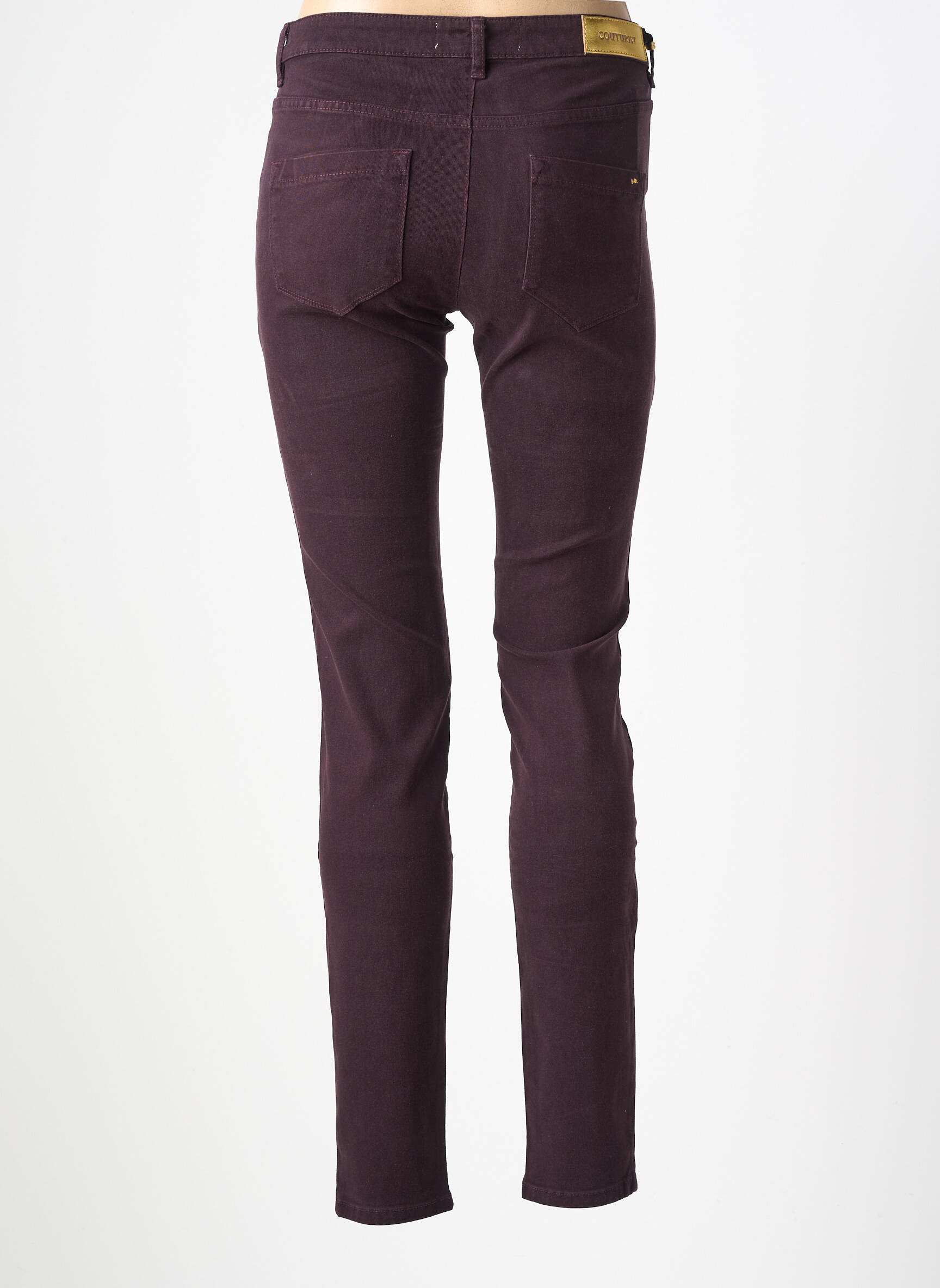 Blugi cu croială slim elasticitate mărime normală violet COUTURIST femeie