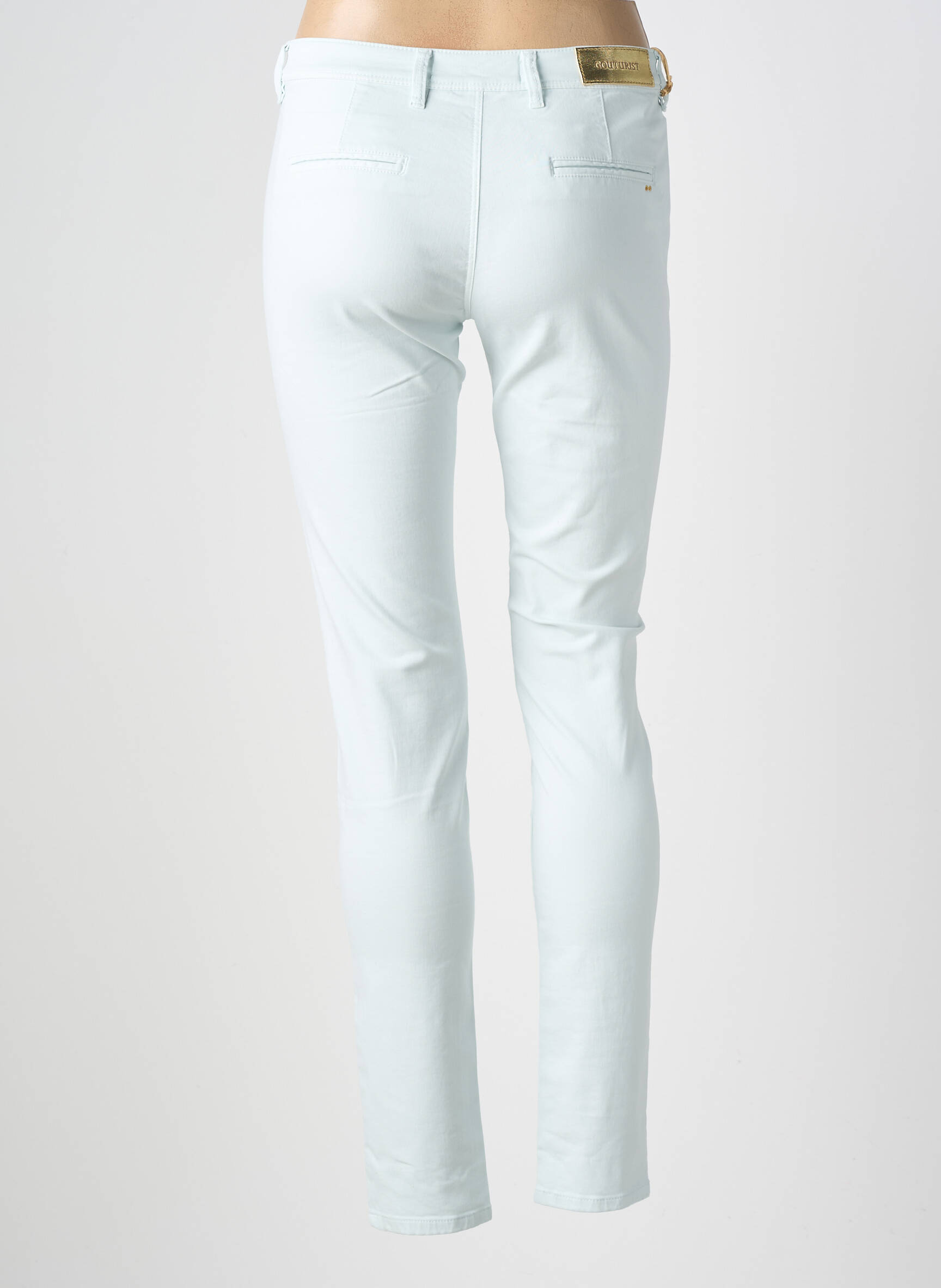 Pantalon drept elasticitate mărime normală verde COUTURIST femeie