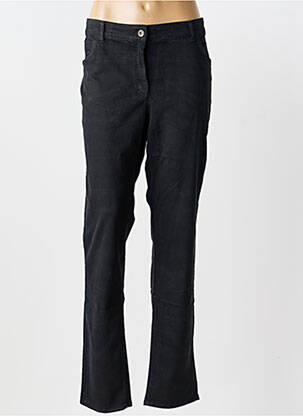 Pantalon slim țesătură poplin mărime normală negru COUTURIST femeie