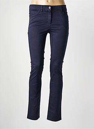 Pantalon slim țesătură poplin mărime normală albastru COUTURIST femeie