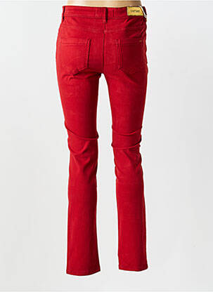 Pantalon slim buzunare roșu COUTURIST femeie