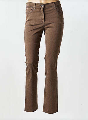 Pantalon slim buzunare maro COUTURIST femeie
