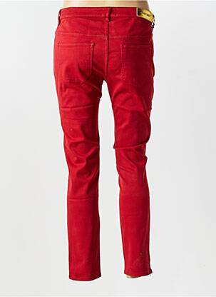 Pantalon slim buzunare roșu COUTURIST femeie