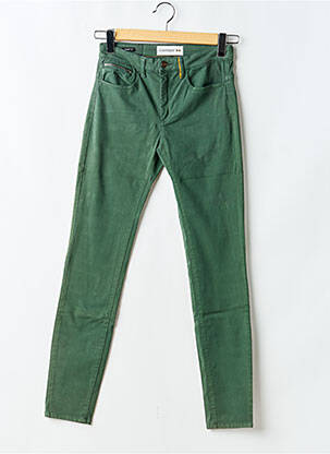 Pantalon slim buzunare verde COUTURIST femeie