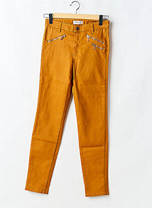 Pantalon slim buzunare galben COUTURIST femeie