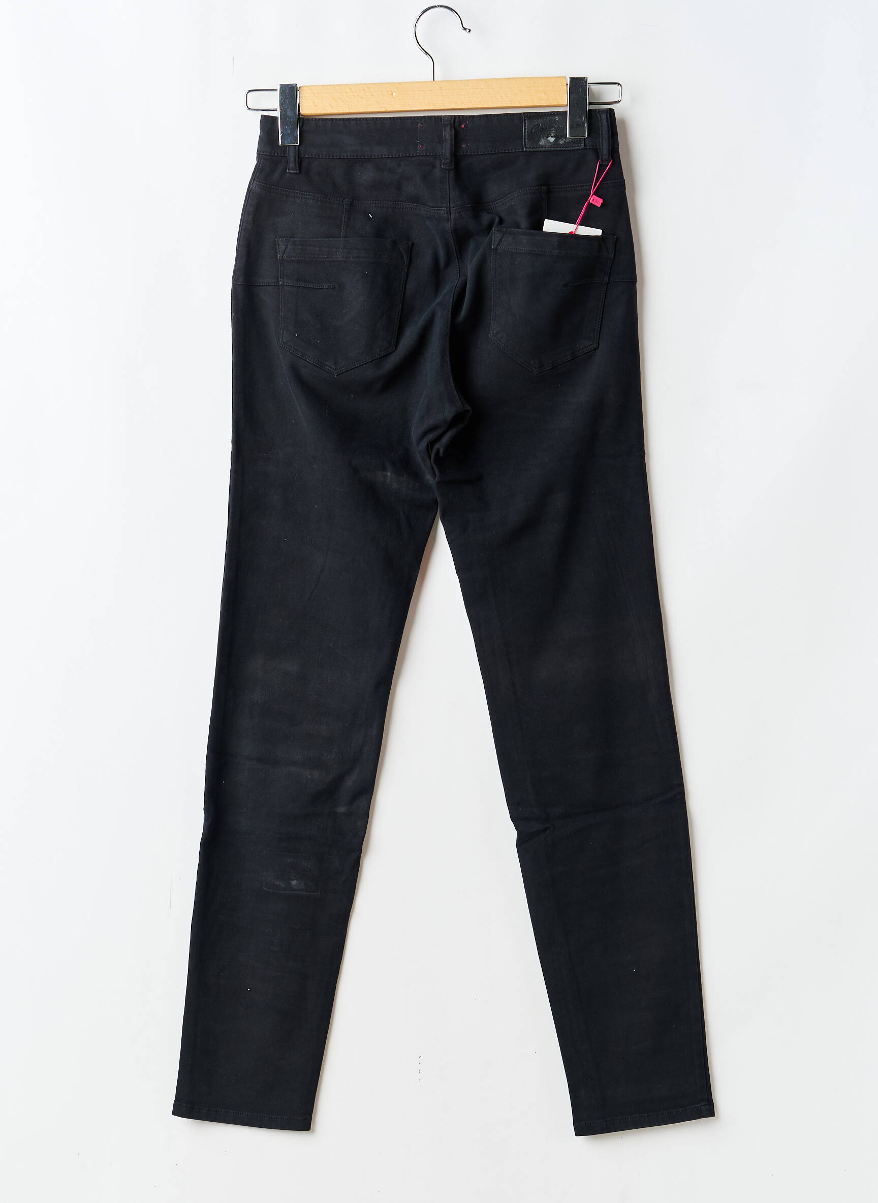 Pantalon slim buzunare negru COUTURIST femeie