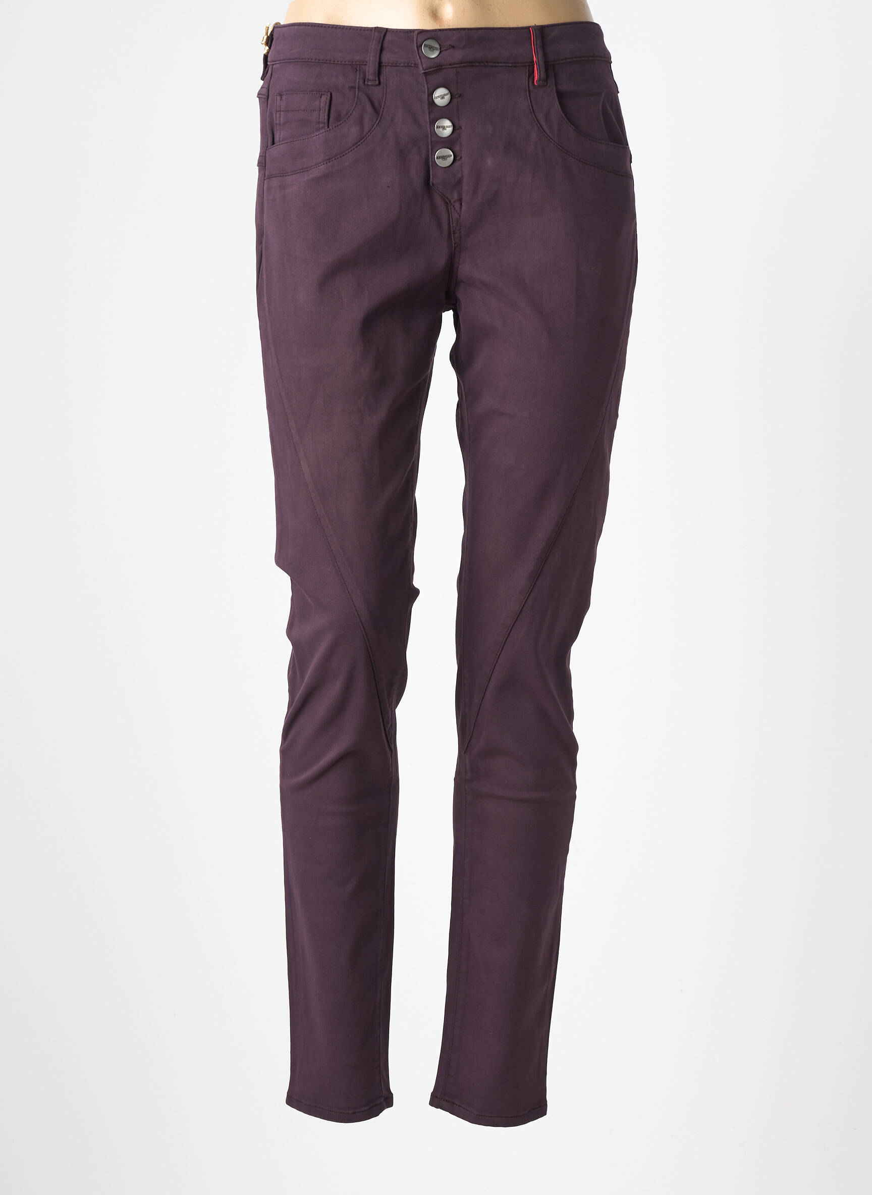 Blugi cu croială slim elasticitate mărime normală violet COUTURIST femeie