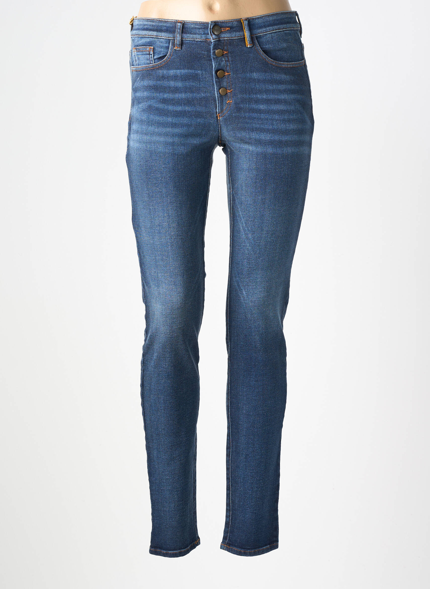 Blugi skinny mărime normală mărime normală albastru COUTURIST femeie