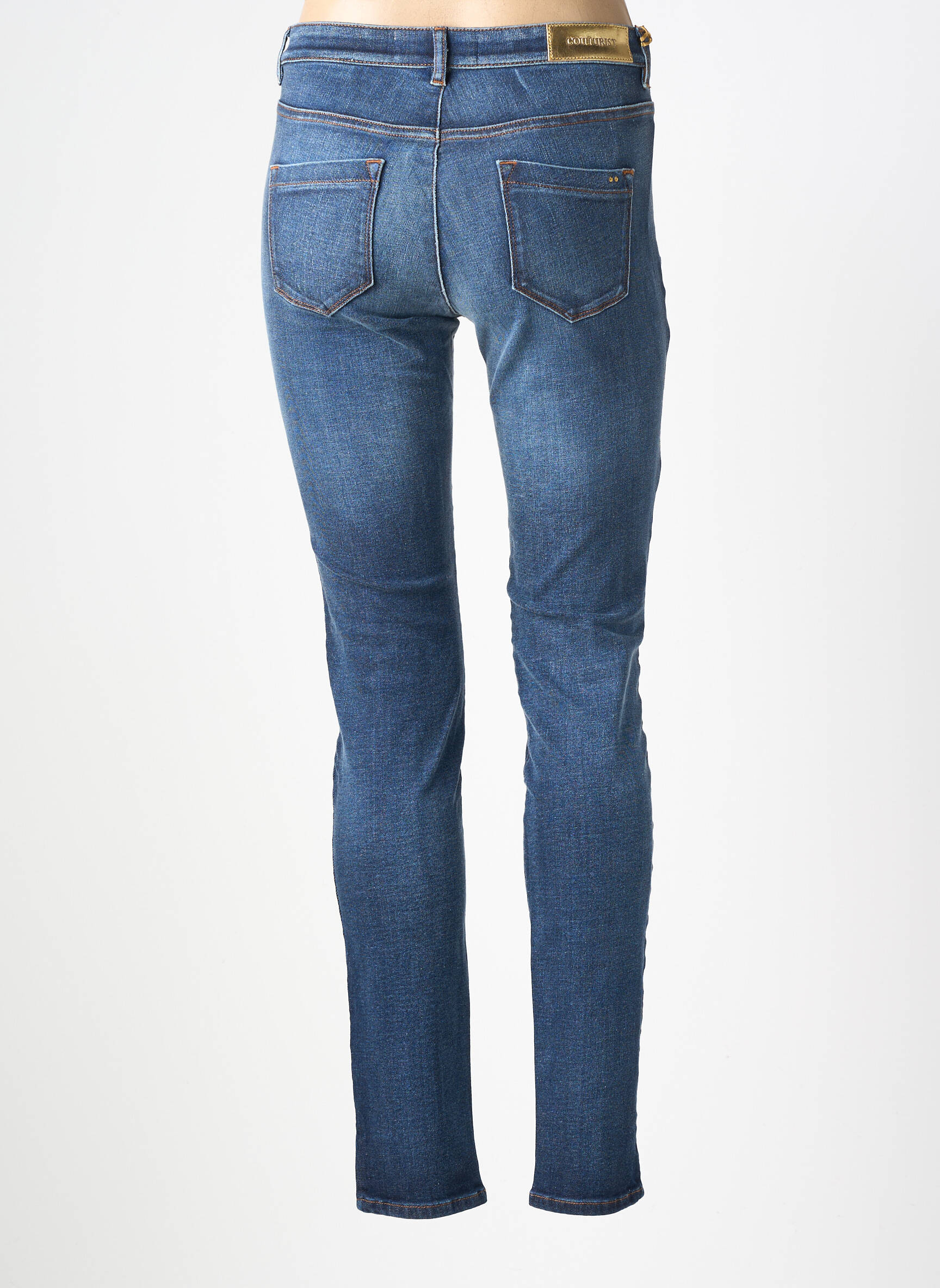 Blugi skinny mărime normală mărime normală albastru COUTURIST femeie