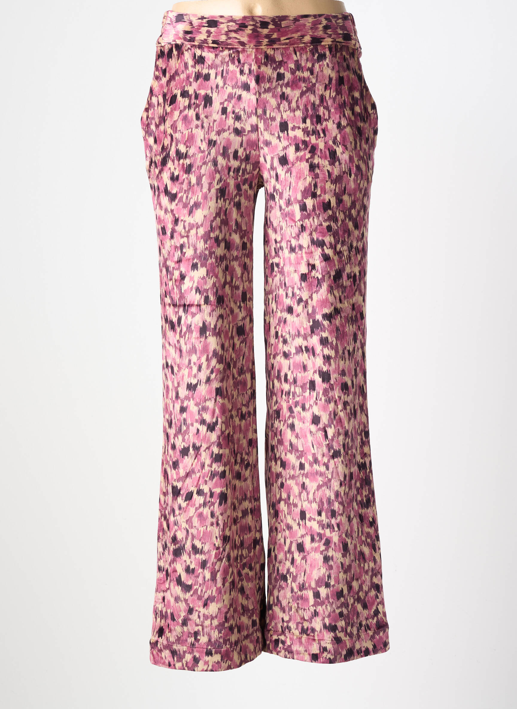 Pantalon larg buzunare mărime normală violet COUTURIST femeie