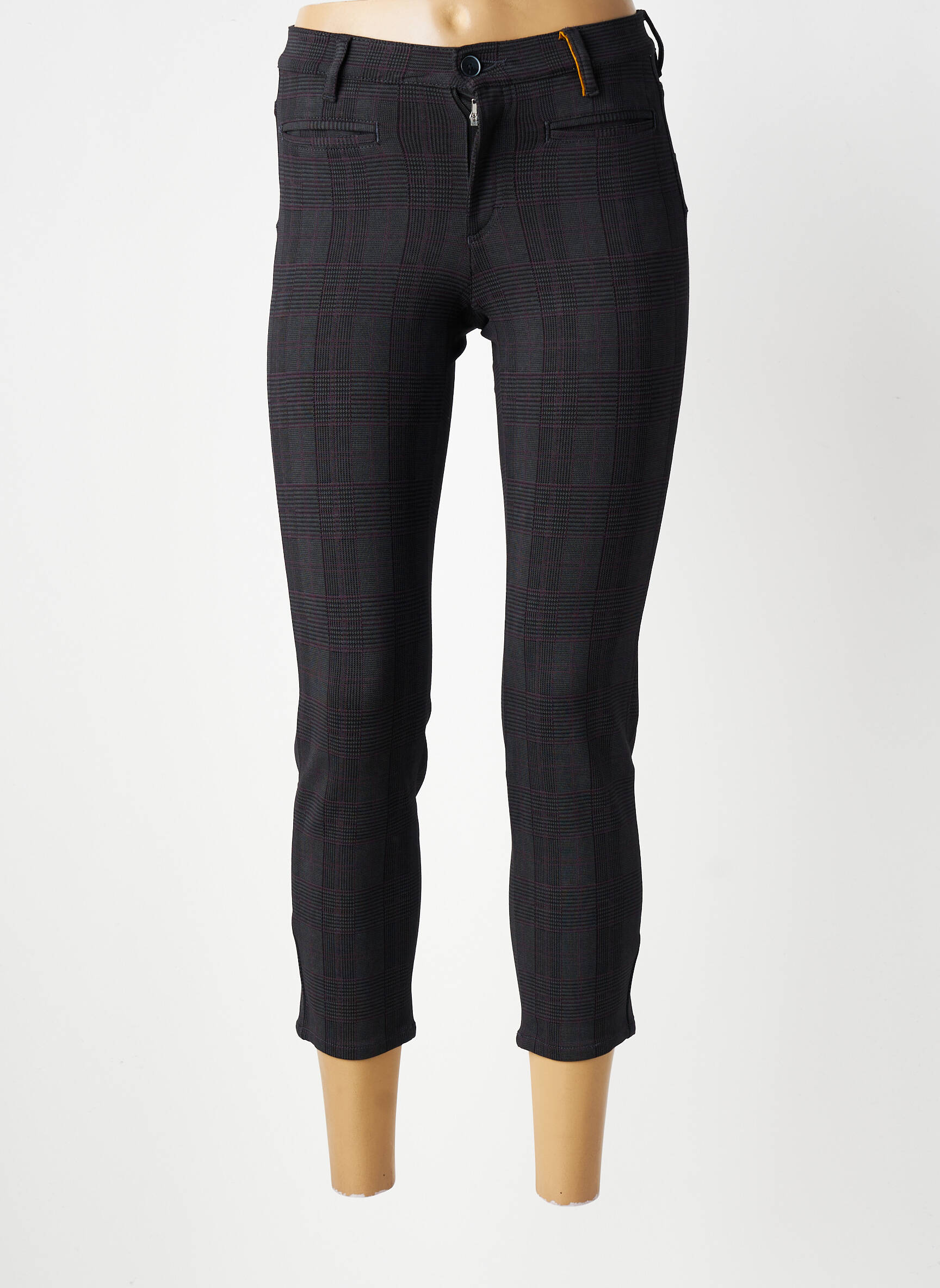 Pantalon 7/8 elasticitate mărime normală gri COUTURIST femeie