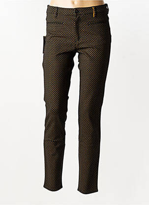 Pantalon slim țesătură poplin mărime normală negru COUTURIST femeie