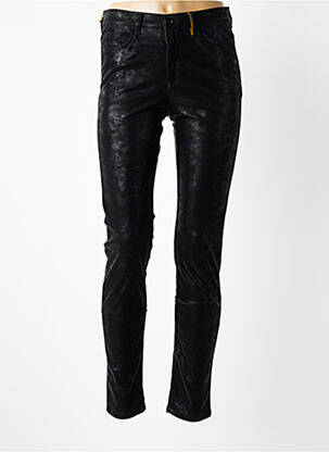 Pantalon slim țesătură poplin mărime normală negru COUTURIST femeie