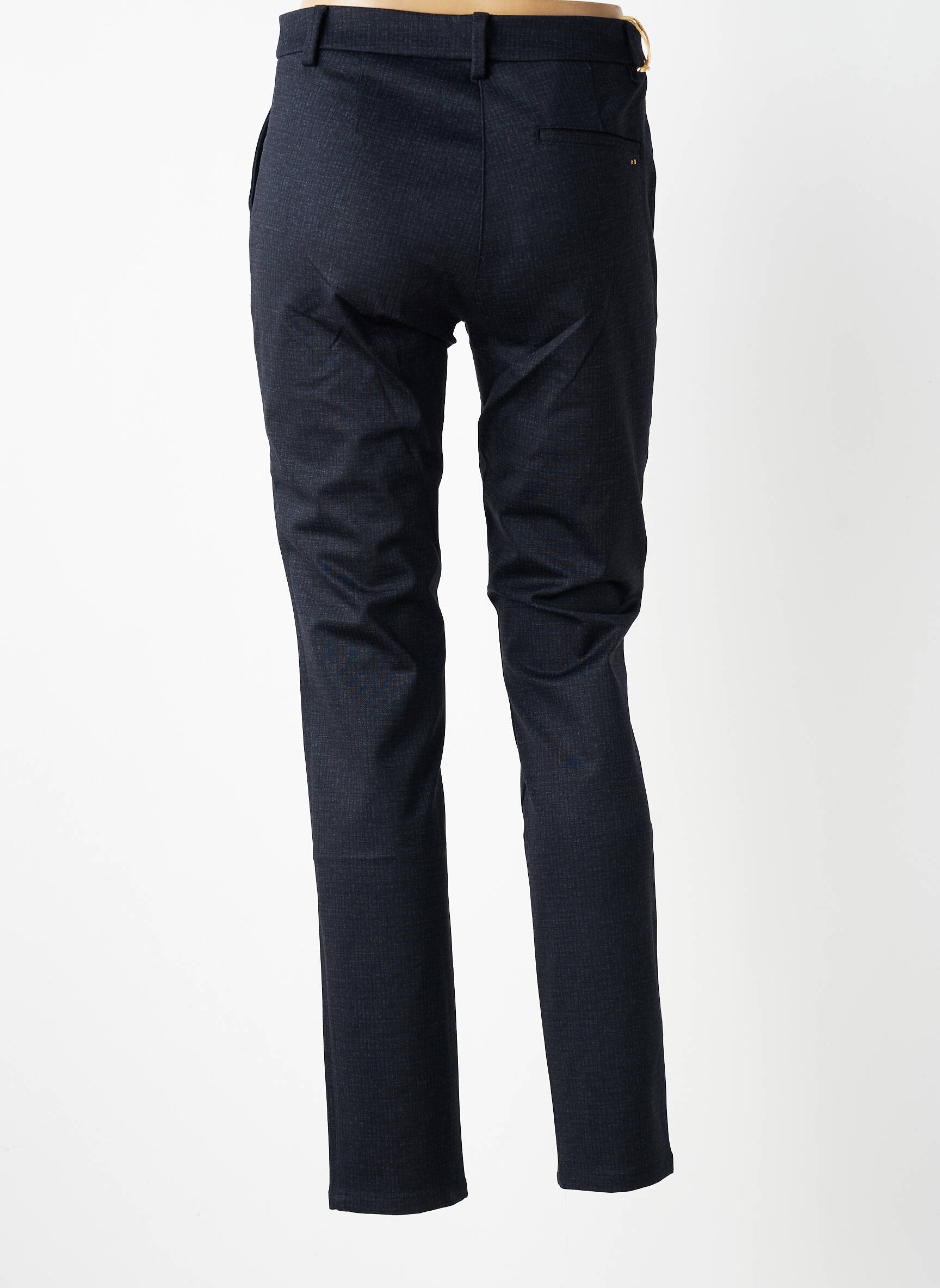 Pantalon chino țesătură poplin mărime normală gri COUTURIST femeie