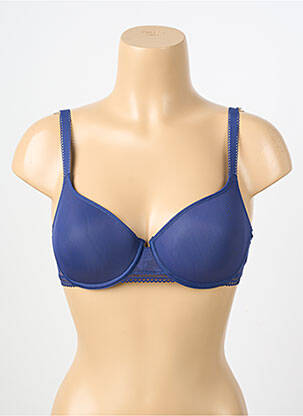 Sutien efect material satinat top sutien modelat albastru PASSIONATA femeie