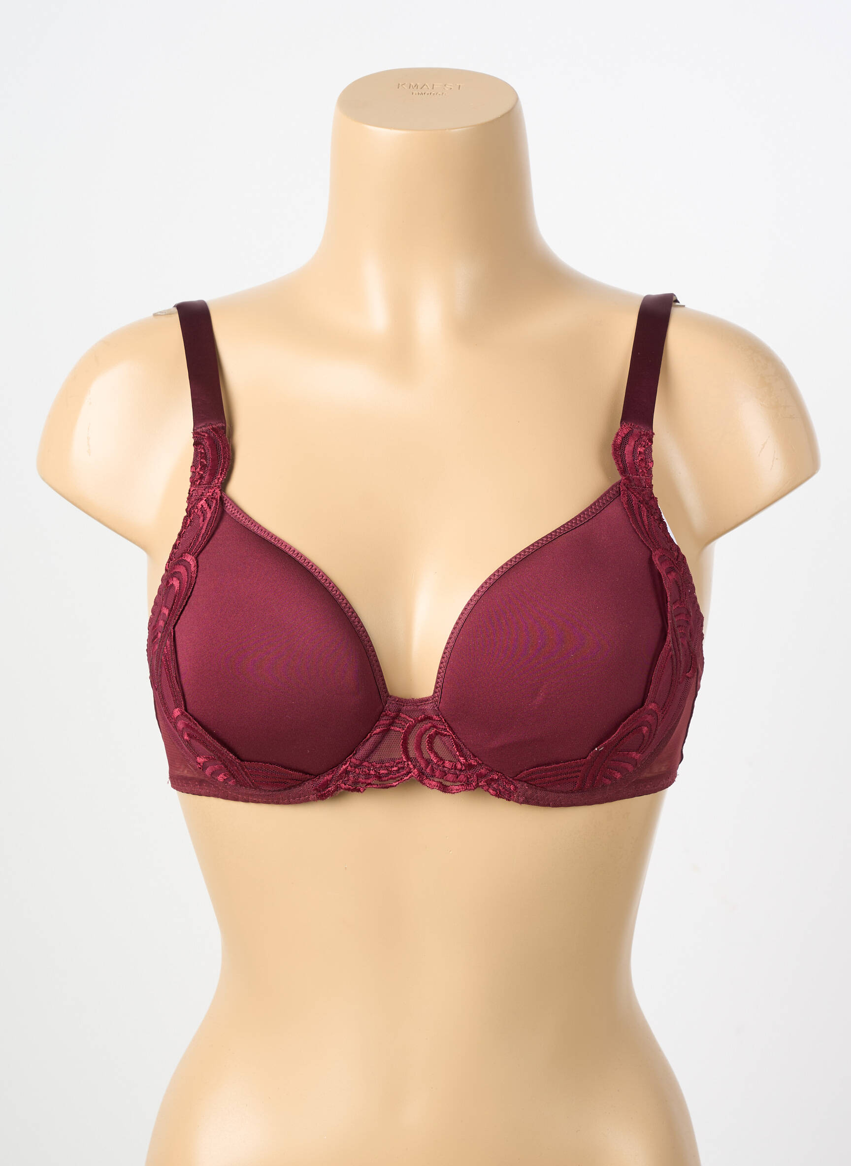Sutien broderie sutien cupe întregi cu decolteu înalt roșu SIMONE PERELE femeie