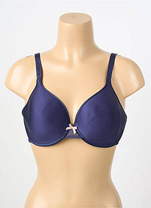 Sutien efect material satinat top sutien modelat albastru CHANTELLE femeie
