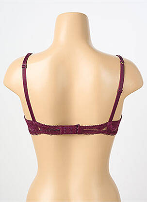 Sutien efect material satinat top sutien modelat violet IMPLICITE femeie