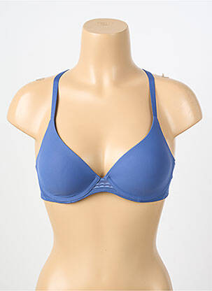 Sutien efect material satinat top sutien modelat albastru PASSIONATA femeie
