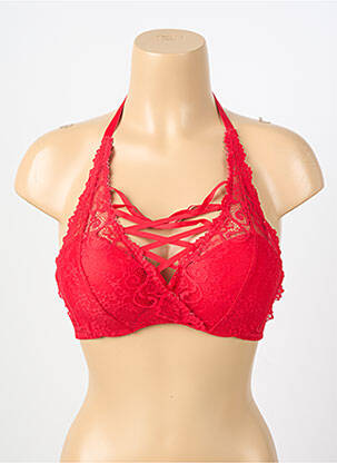 Sutien top sutien push-up top sutien push-up roșu VALEGE femeie
