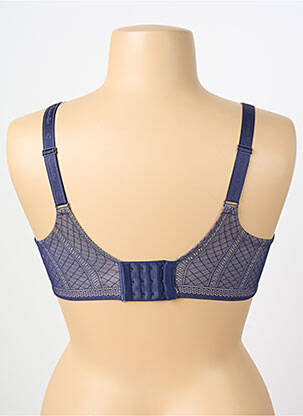 Sutien efect material satinat top sutien modelat albastru CHANTELLE femeie