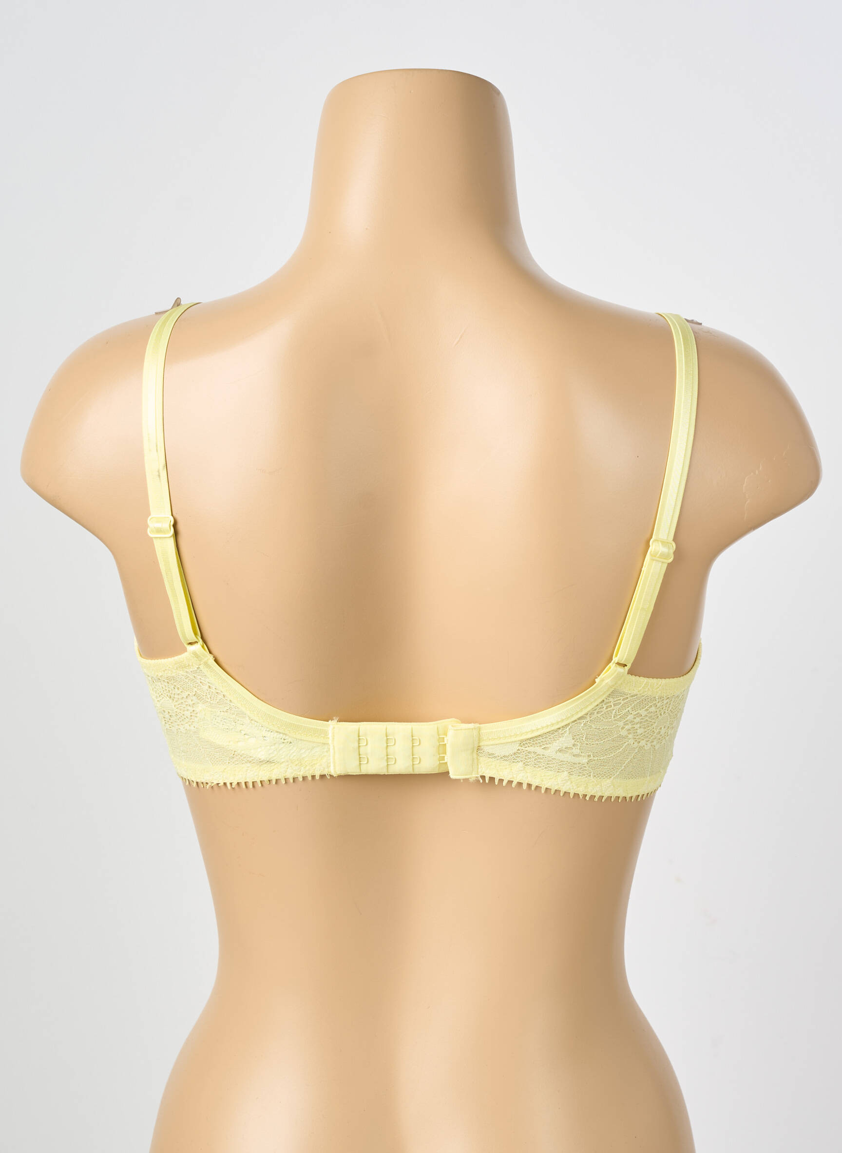 Sutien efect material satinat top sutien modelat galben CHANTELLE femeie