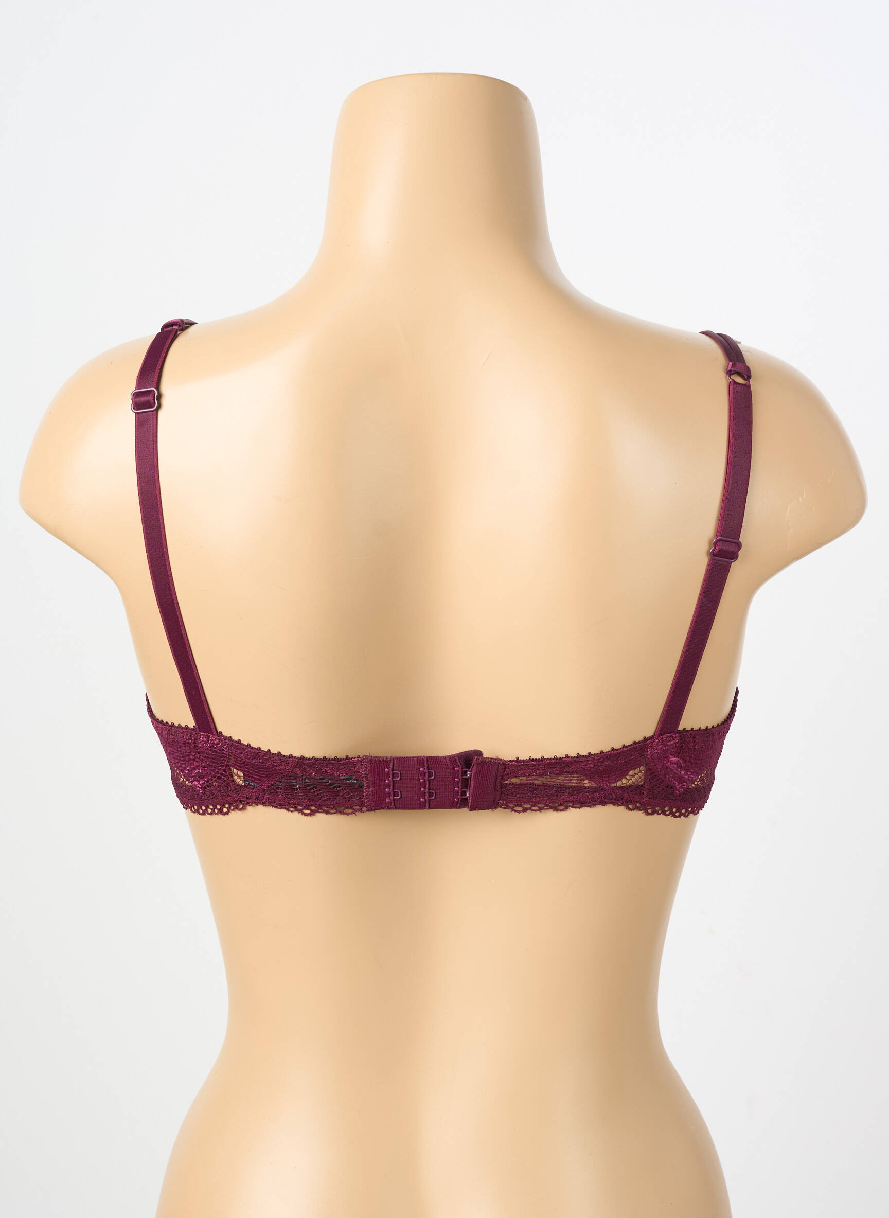 Sutien efect material satinat top sutien modelat violet IMPLICITE femeie