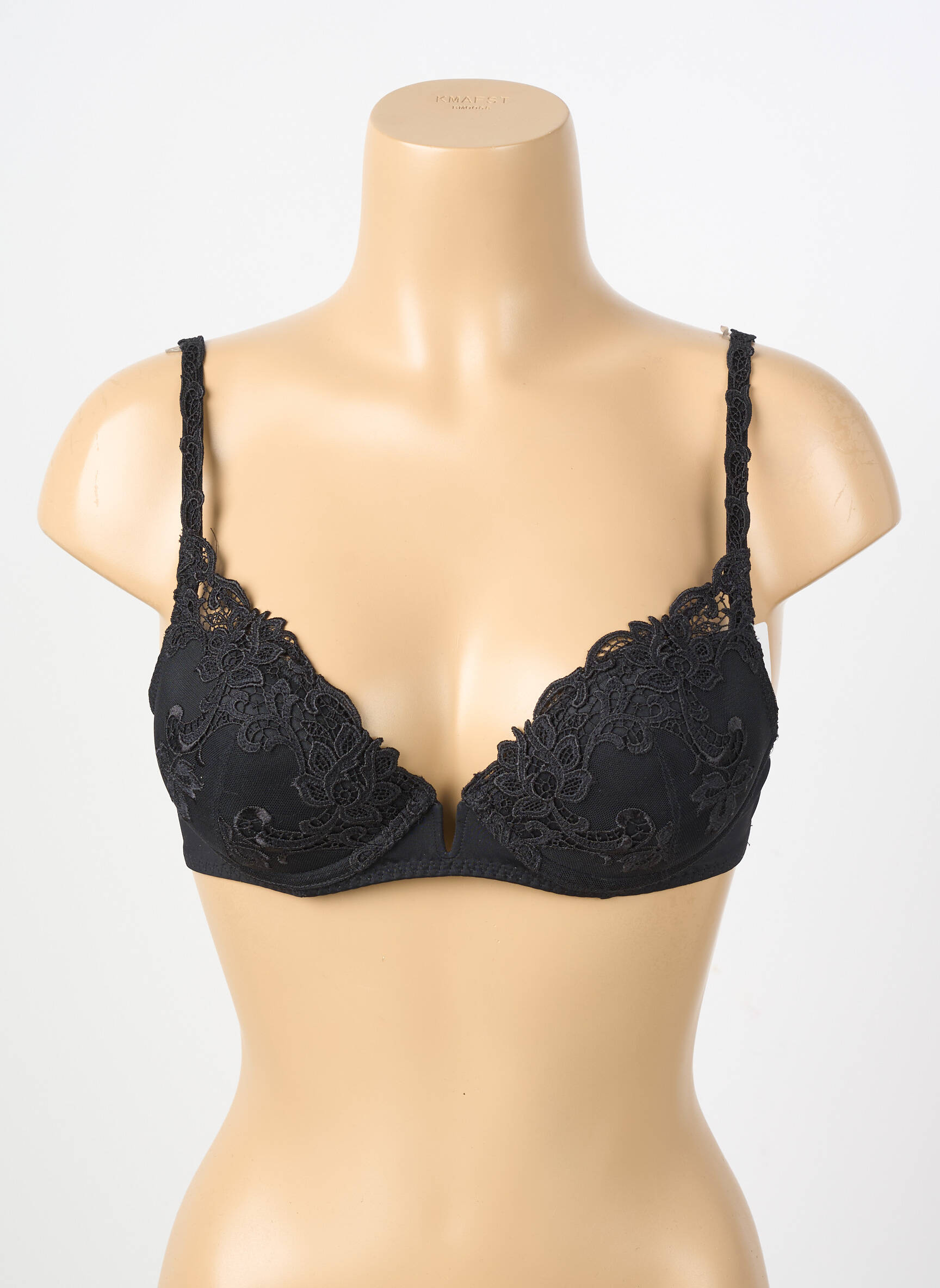 Sutien fără armatură top sutien push-up negru SIMONE PERELE femeie