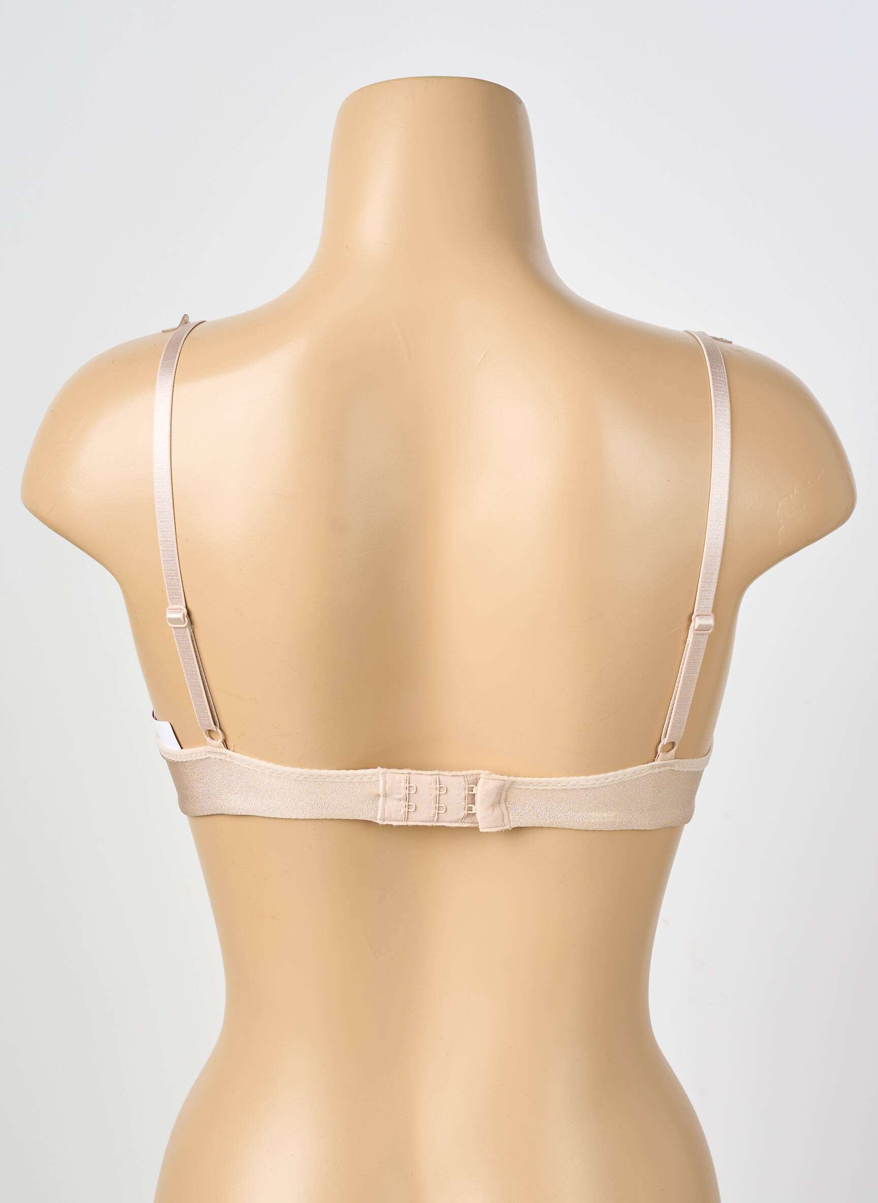 Sutien efect material satinat top sutien push-up culoare piersică PASSIONATA femeie