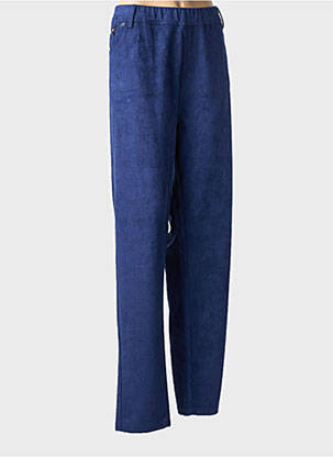 Pantalon slim talie elastică mărime normală albastru S.QUISE femeie