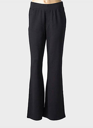 Pantalon evazat elasticitate talie înaltă negru BASE LEVEL femeie