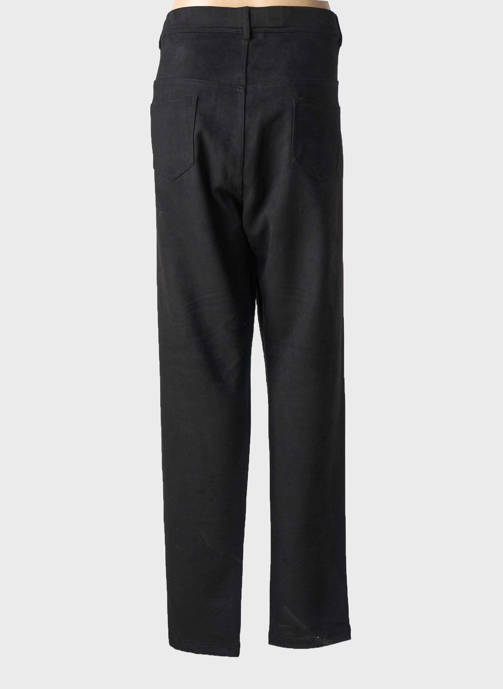 Pantalon slim talie elastică mărime normală negru S.QUISE femeie