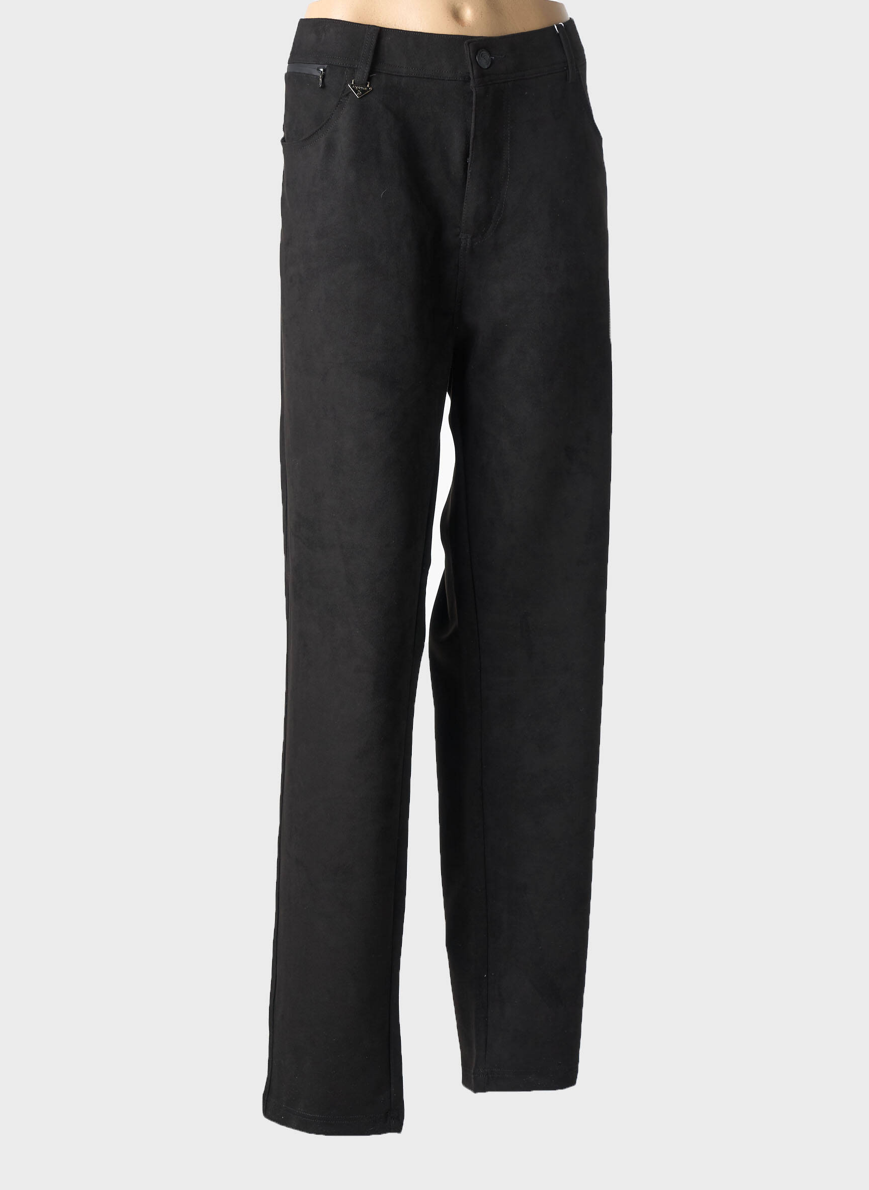 Pantalon slim elasticitate mărime normală negru S.QUISE femeie