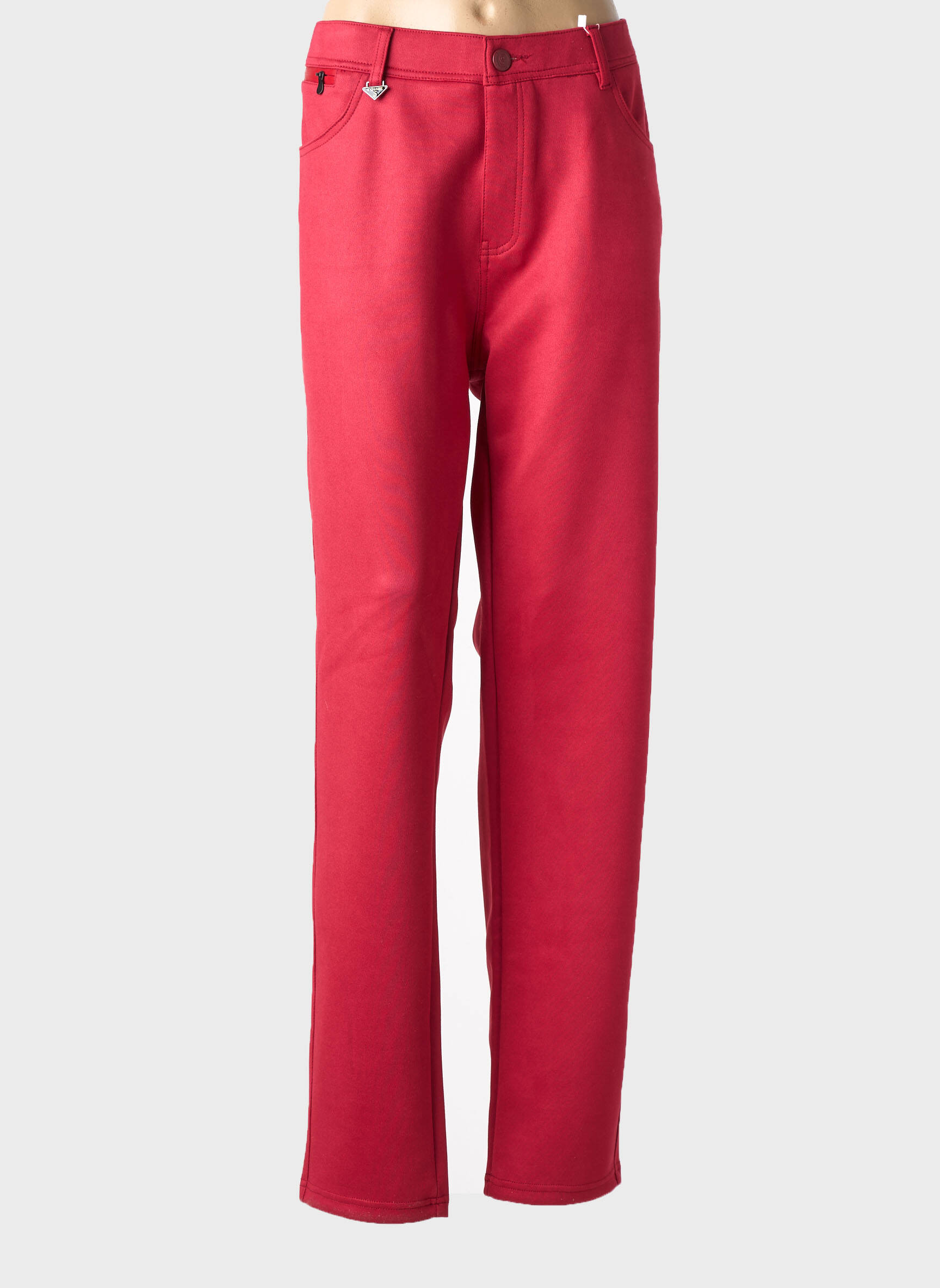 Pantalon slim elasticitate mărime normală roșu S.QUISE femeie