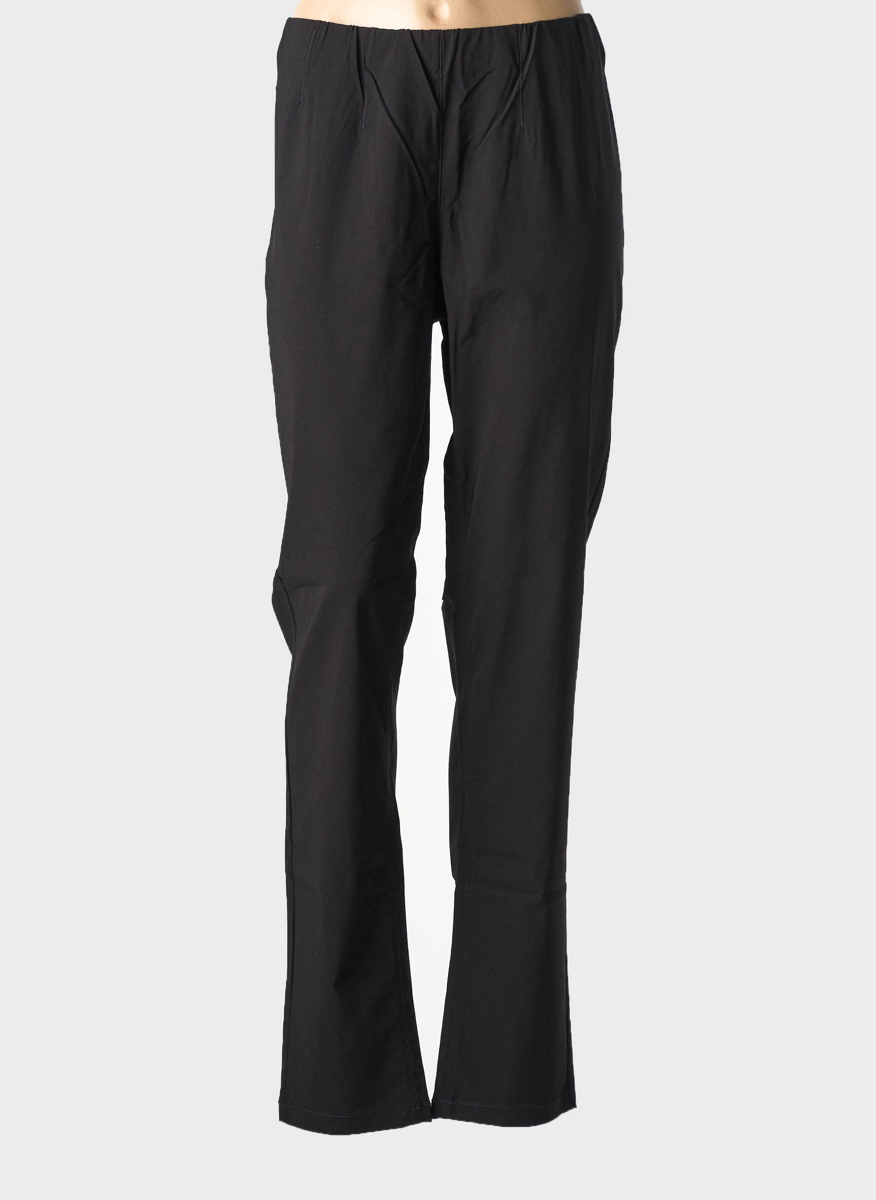 Pantalon slim talie înaltă talie înaltă negru CISO femeie