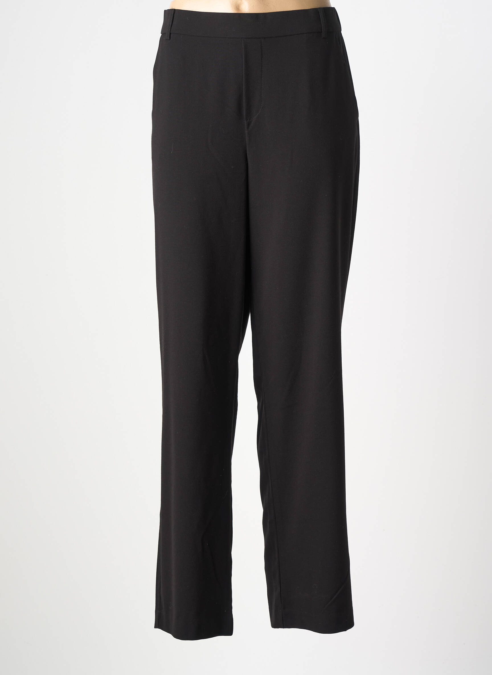 Pantalon slim talie elastică mărime normală negru CISO femeie