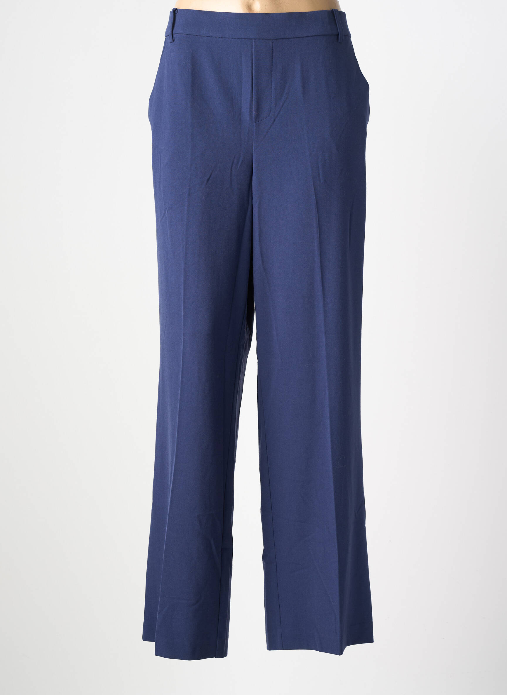 Pantalon slim talie elastică mărime normală albastru CISO femeie